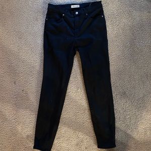 Madewell Black 9” High Rise Slim Cut Jeans